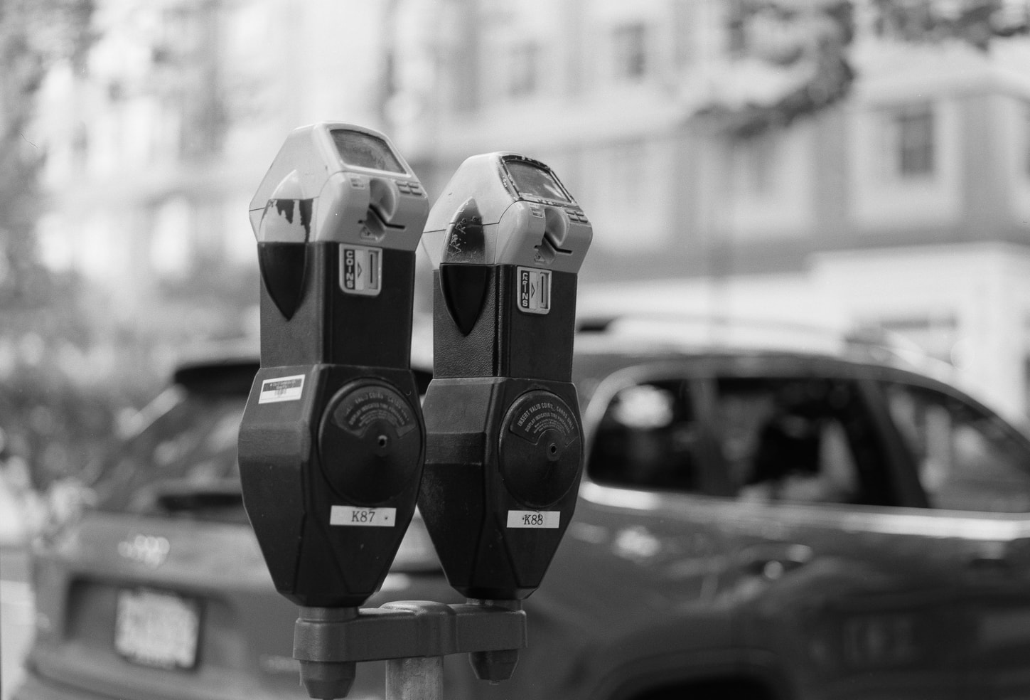 Parking Meter Assembly Row Kodak 5222/Kodak Double X/Cinestill BwXX Mamiya RZ67